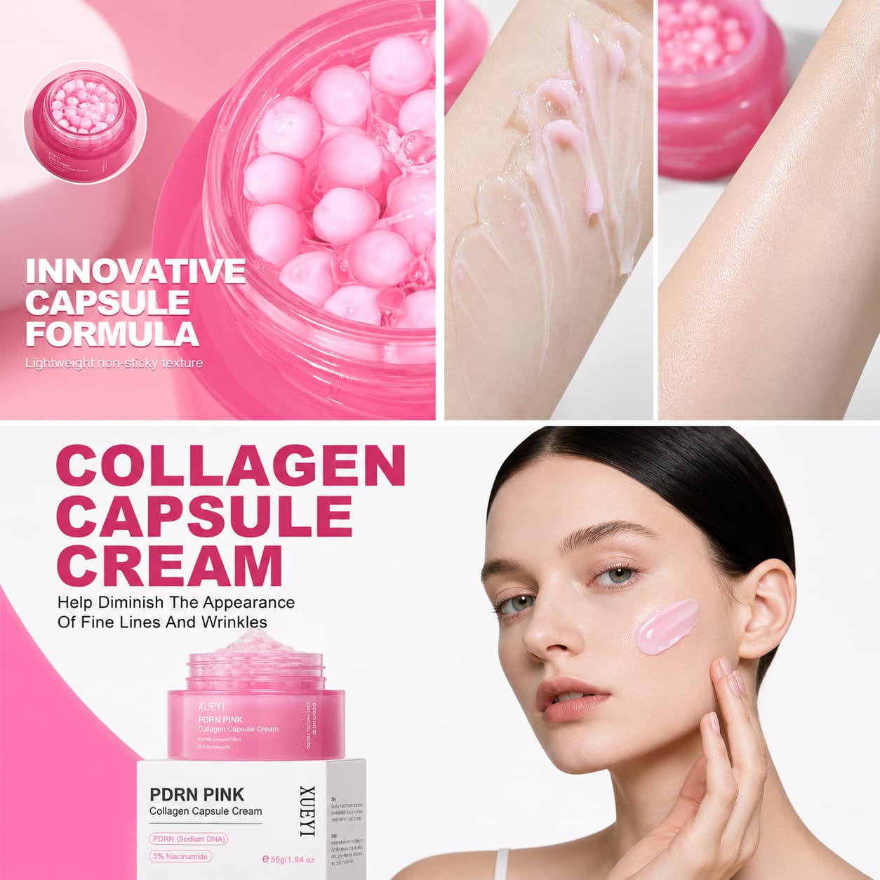 PDRN Pink Collagen Face Moisturizer