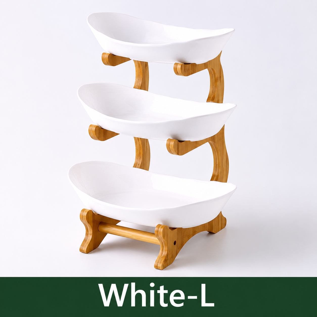 2/3 Modern Tier Fruit Bowl Stand
