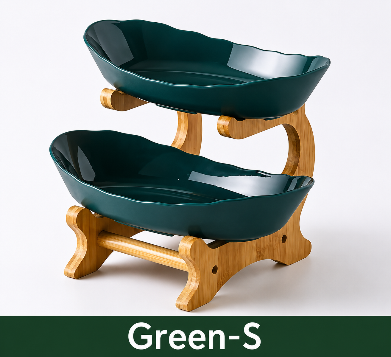 2/3 Modern Tier Fruit Bowl Stand