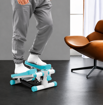 Mini Stepper with Resistance Bands, LCD Display