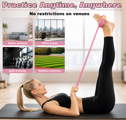 6-Tube Pedal Resistance Band for Full Body Workout