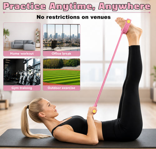 6-Tube Pedal Resistance Band for Full Body Workout