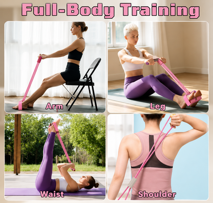 6-Tube Pedal Resistance Band for Full Body Workout