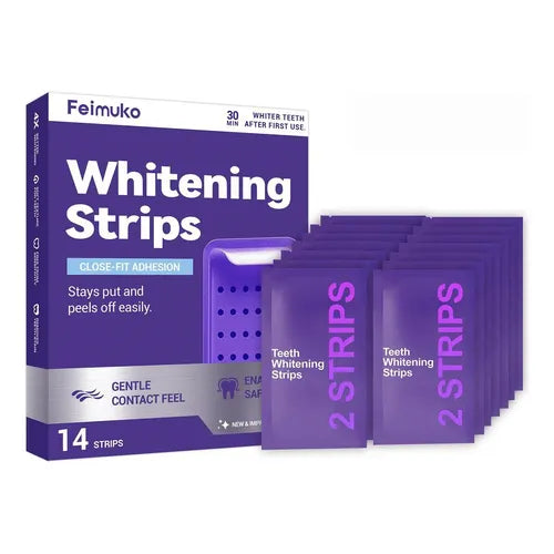 Purple Teeth Whitening Strips – Stain Removal Kit
