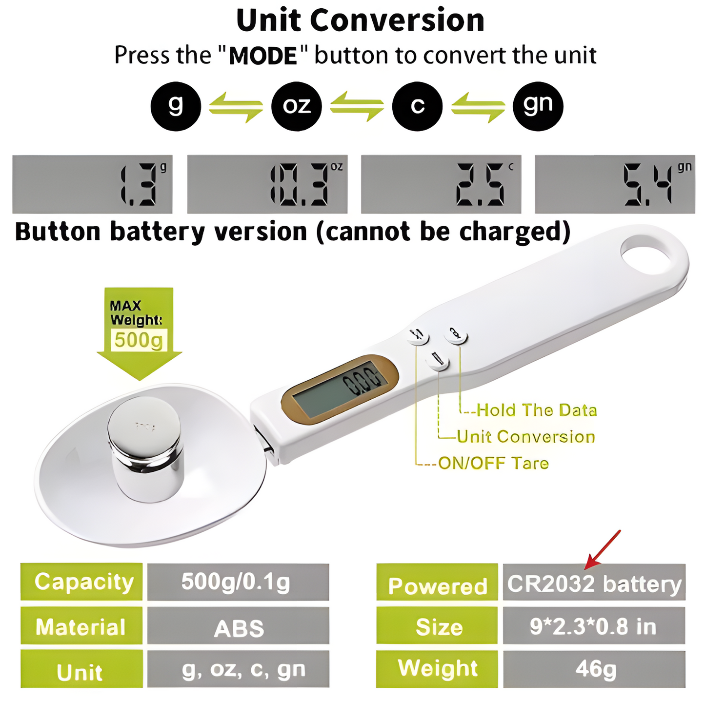 Digital Measuring Spoon Scale