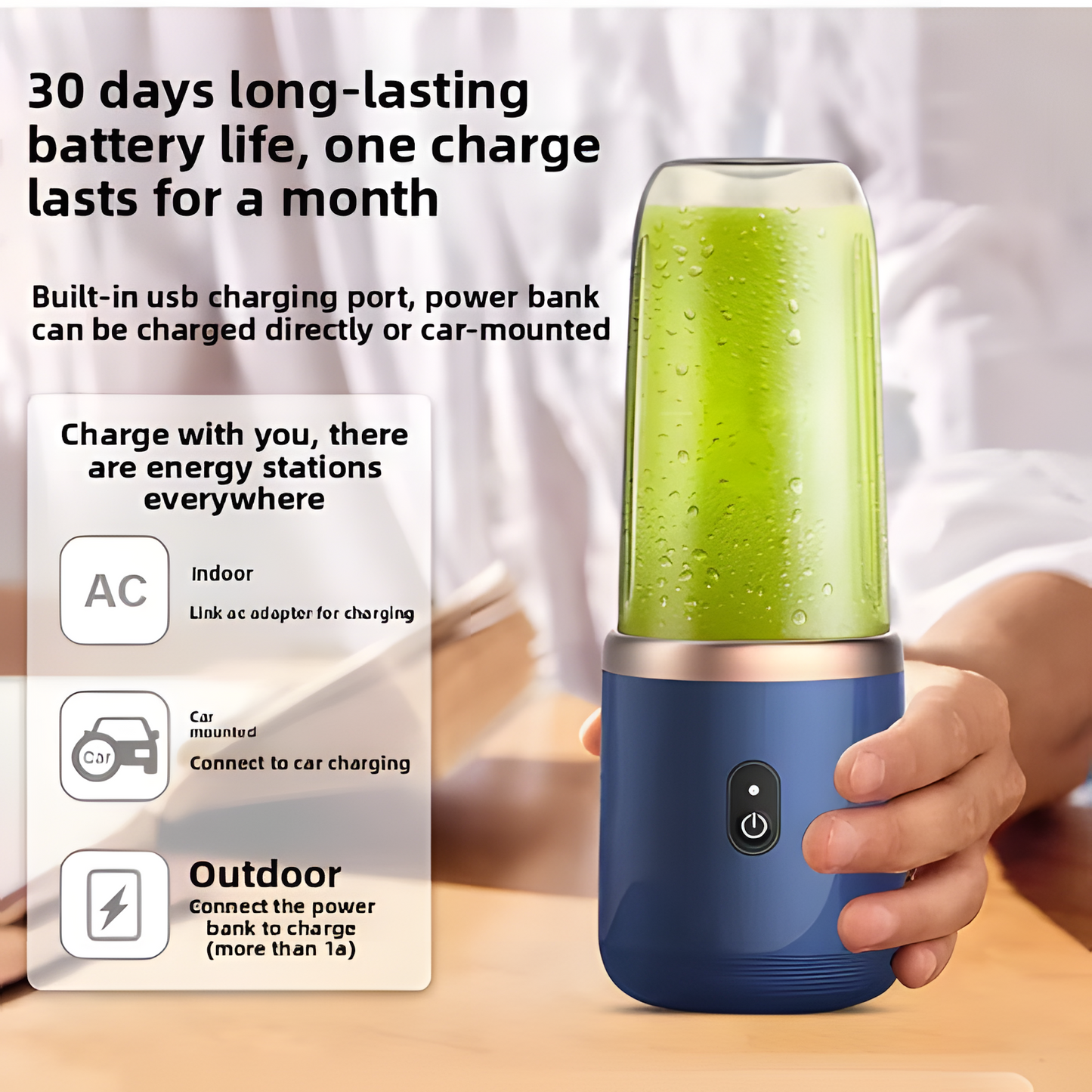 Portable USB Juice Blender
