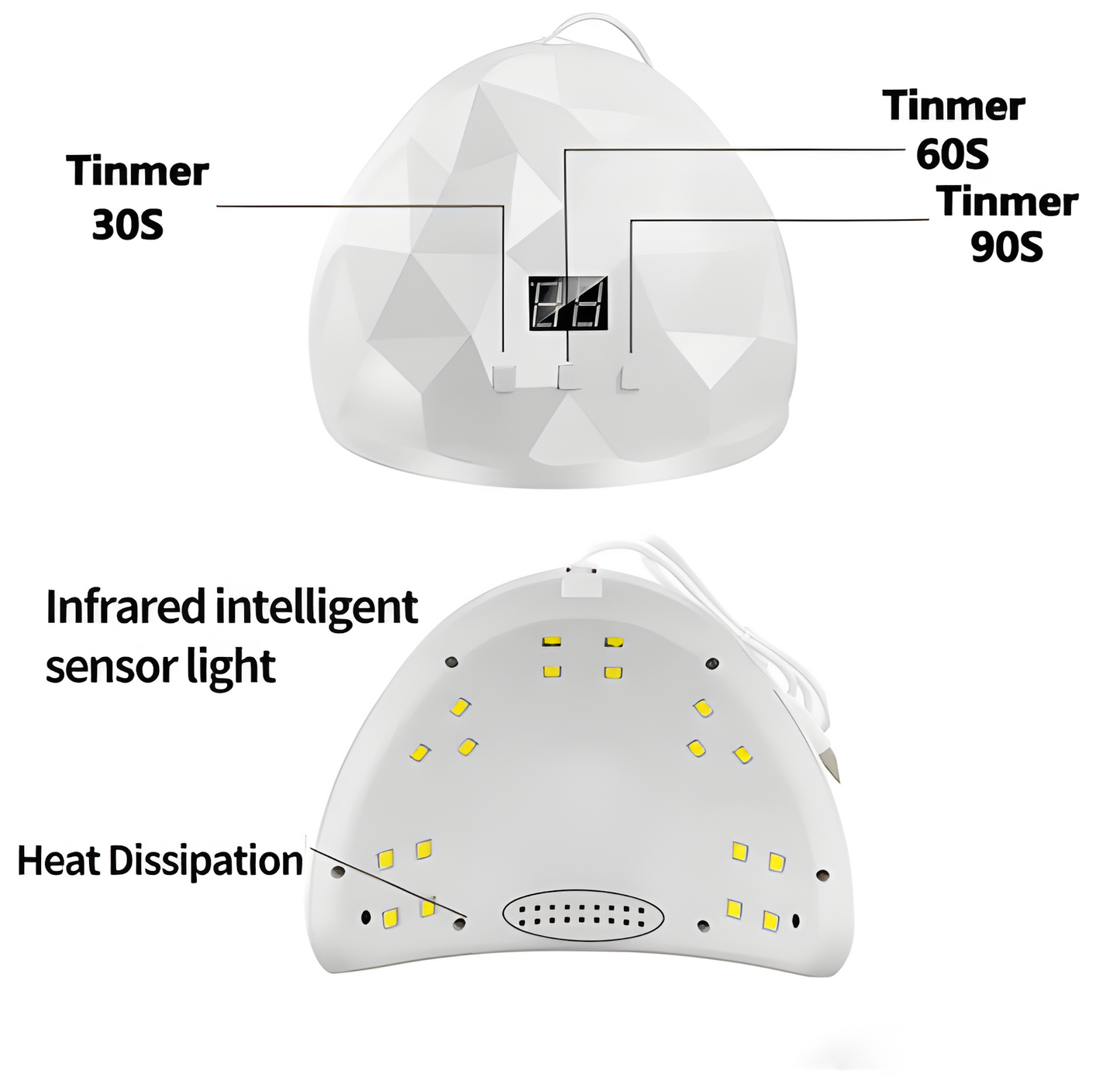 54W UV LED Nail Lamp