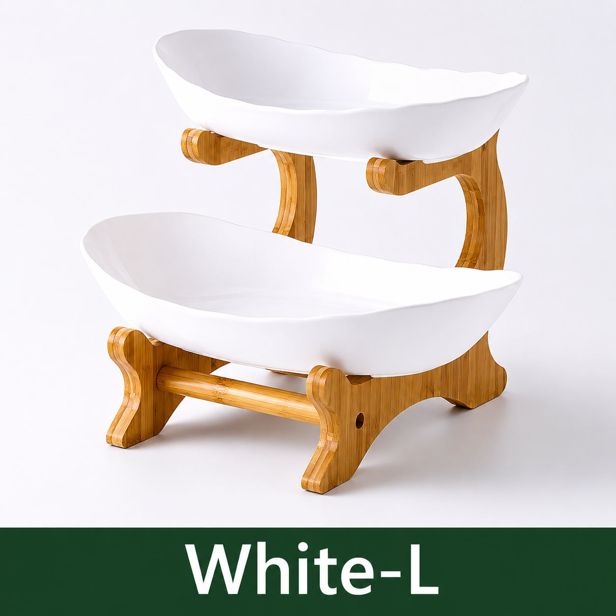 2/3 Modern Tier Fruit Bowl Stand
