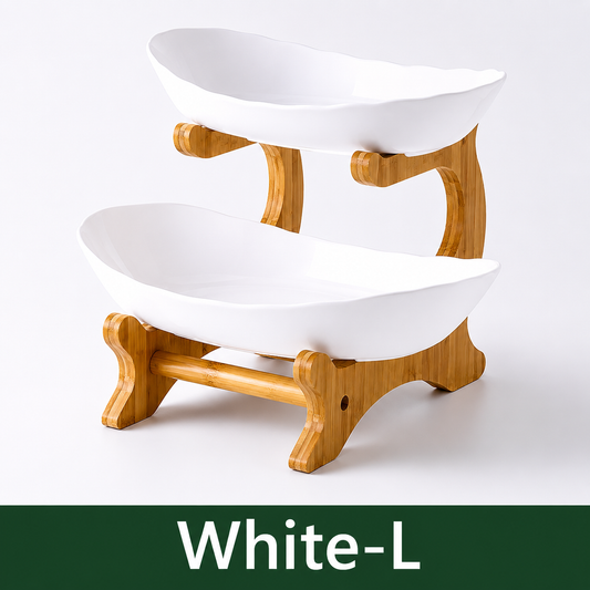 2/3 Modern Tier Fruit Bowl Stand