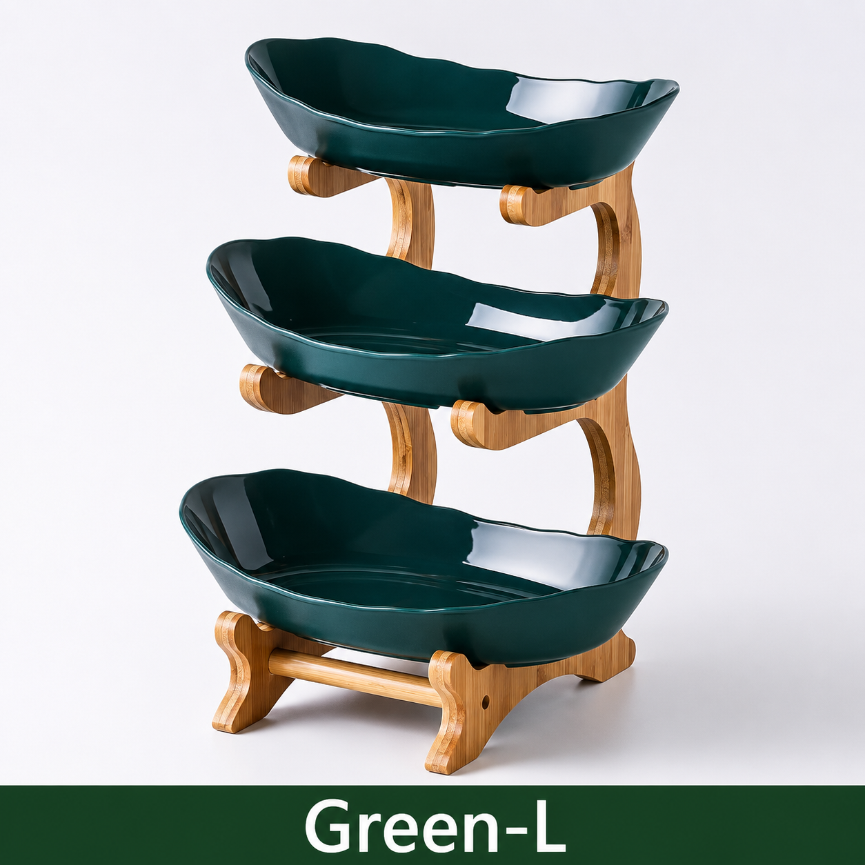 2/3 Modern Tier Fruit Bowl Stand